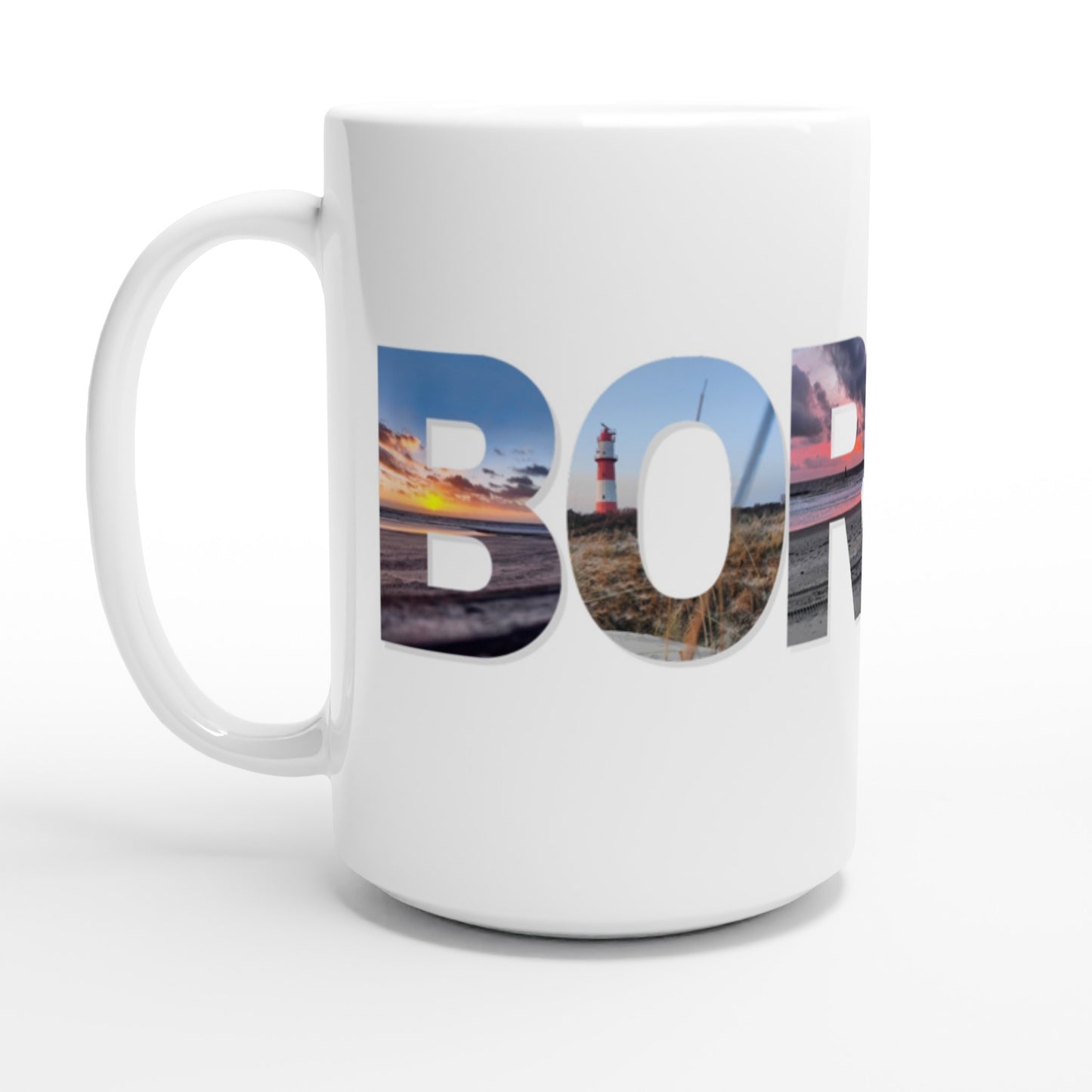 Weiße Borkumtasse