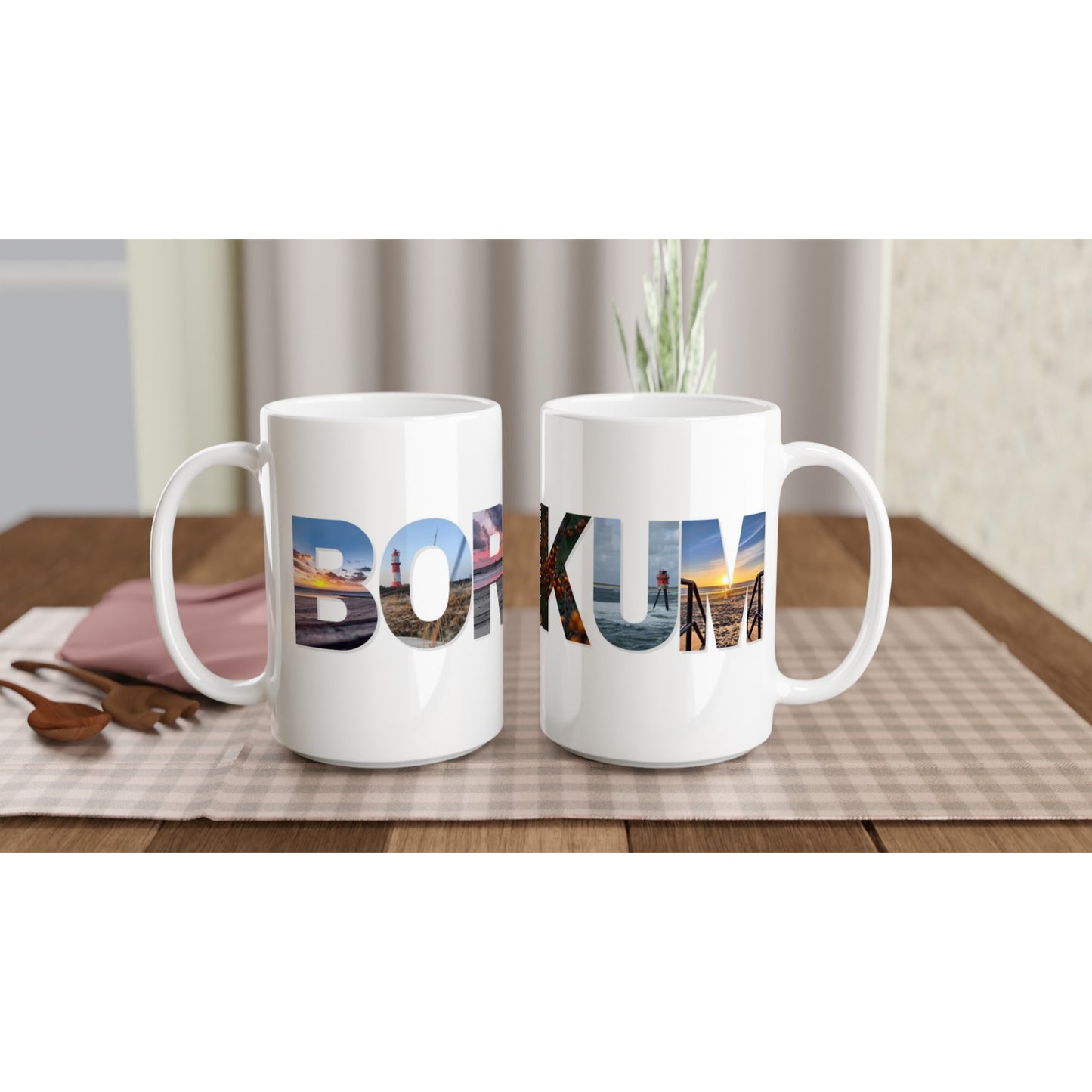 Weiße Borkumtasse