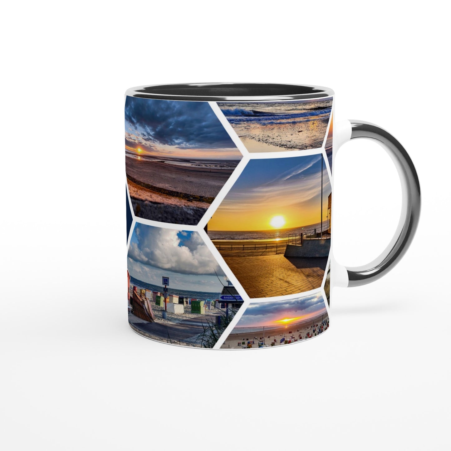 Weiße Borkum Highlight Tasse
