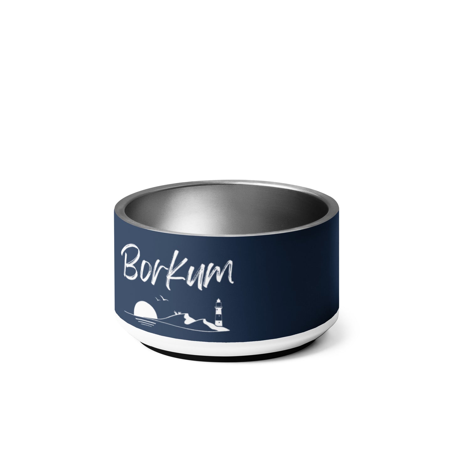 Futternapf mit Borkum Schriftzug