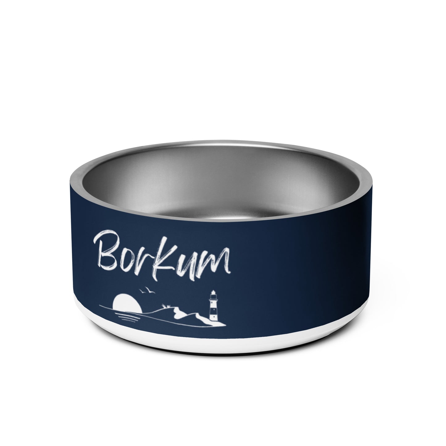 Futternapf mit Borkum Schriftzug