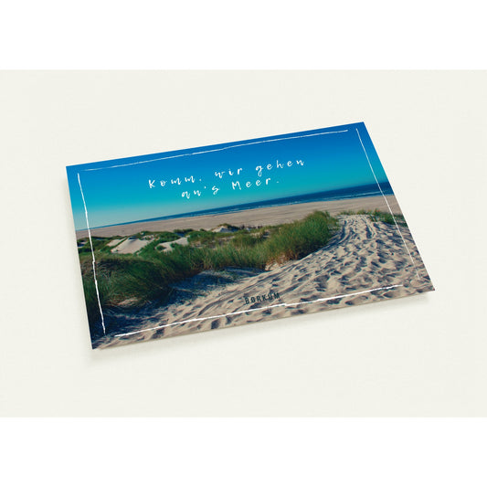 10 Postkarten - Borkum - Komm, wir gehen an´s Meer.