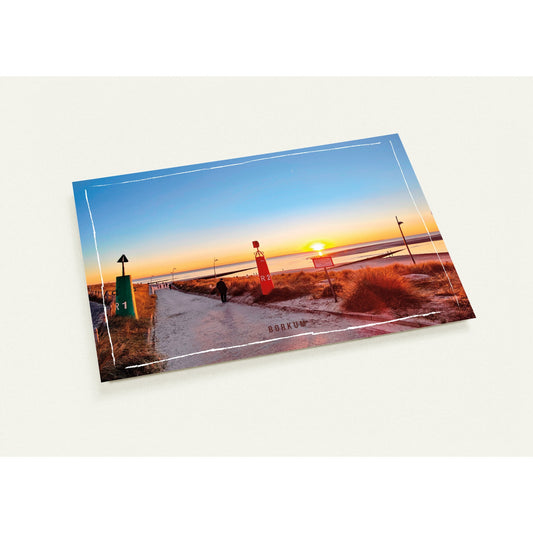 10 Postkarten - Borkumer Sonnenuntergang