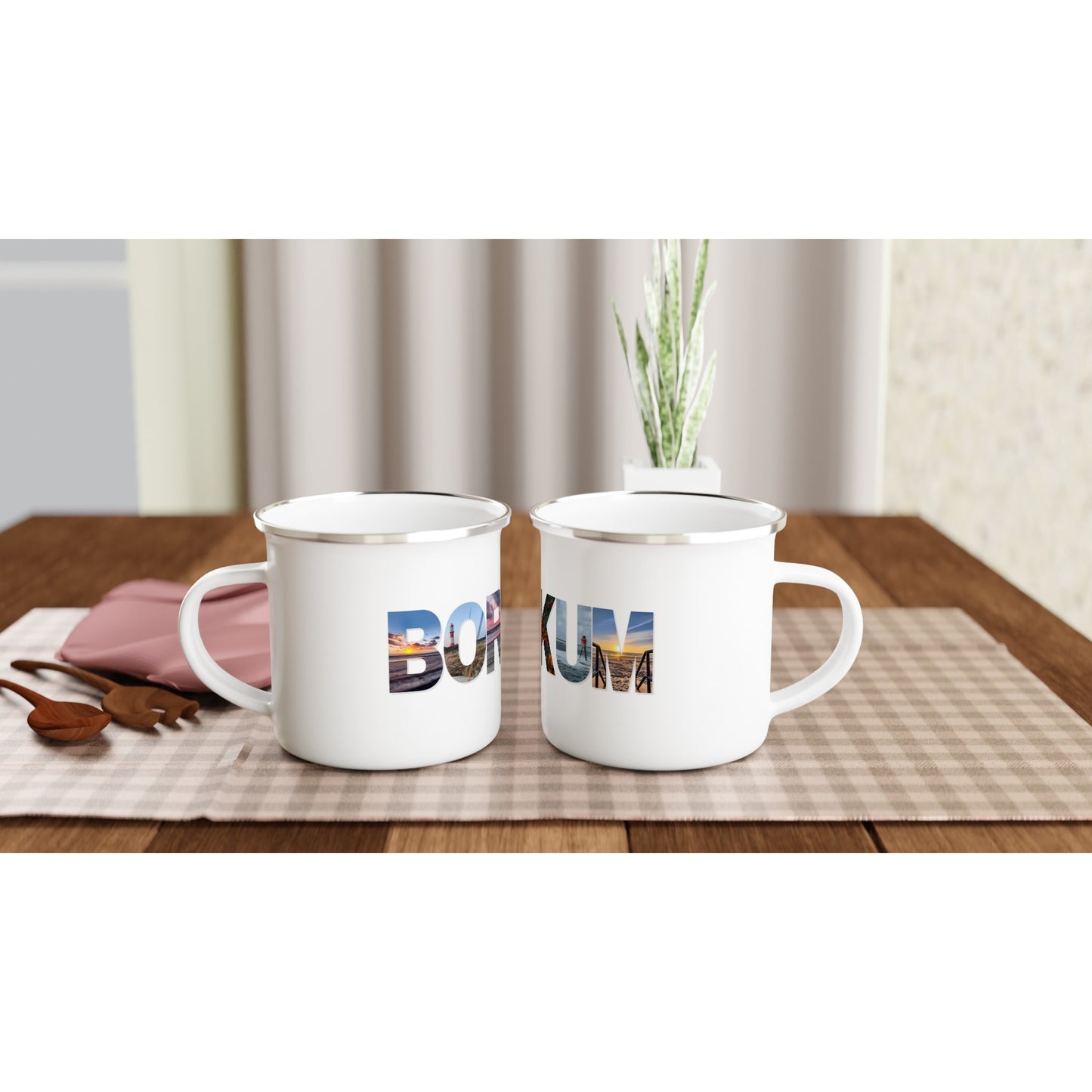 Borkum (Emaille) Tasse